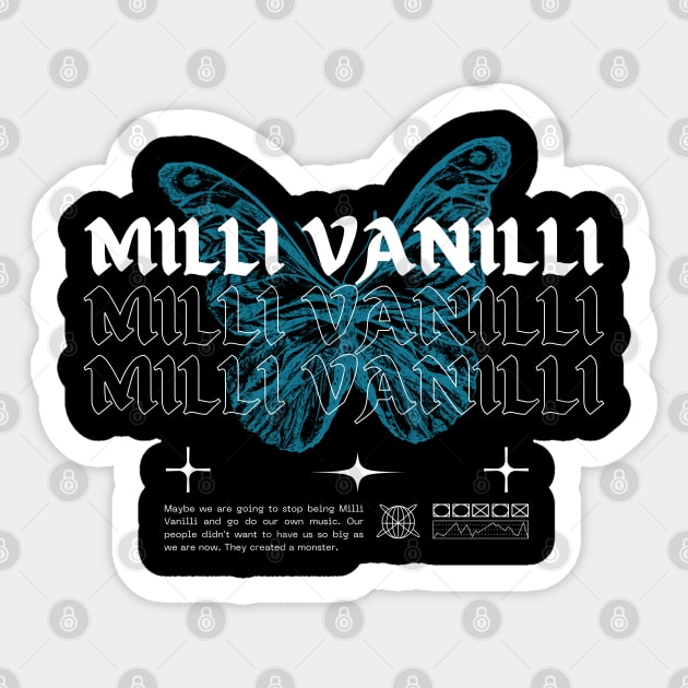 Milli Vanilli // Butterfly Sticker by Saint Maxima